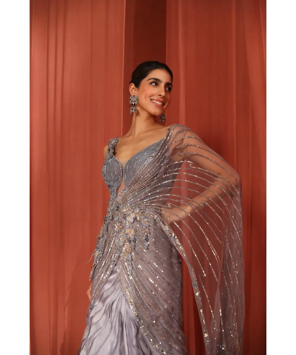 ADAARA COUTURE - Floral dream saree
